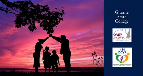 Family at sunset