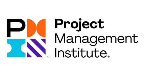 a colorful logo that says 'project management institute'