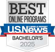 2025 Best Online Programs Bachelors U.S. News and World Report trust badge